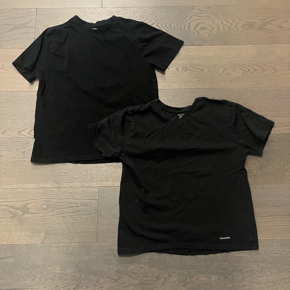 CK black kids T shirts EUC sz 12/14 retail $69ea - Picture 1 of 4